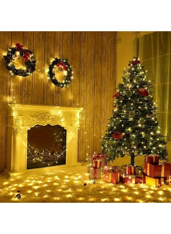 مودي سلسلة إضاءة LED بطول 40 مترًا، لون أبيض بارد، 360 مصباح LED، مقاومة للماء بمعيار IP44، قابس ثنائي، أضواء زينة رمضانية وعيدية للمنزل والمجالس والمساجد والشرفات والاستخدام الخارجي - Image 3